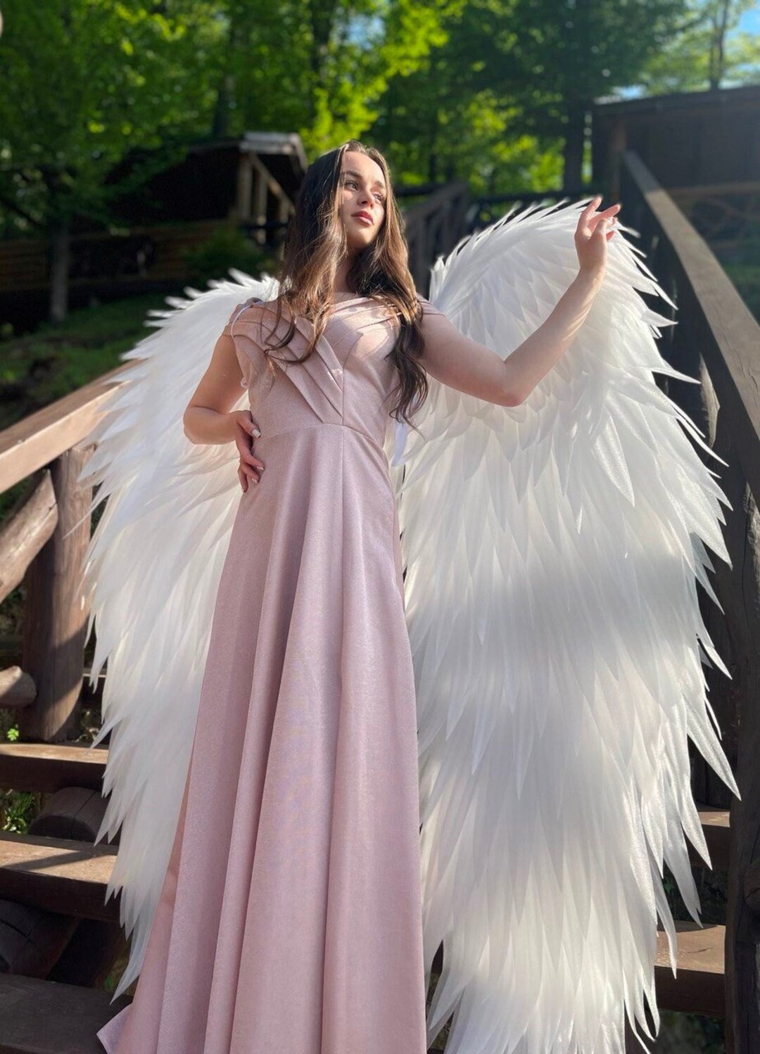 Fluffy White Angel Wings for Photo Prop Wings Image Victoria Etsy