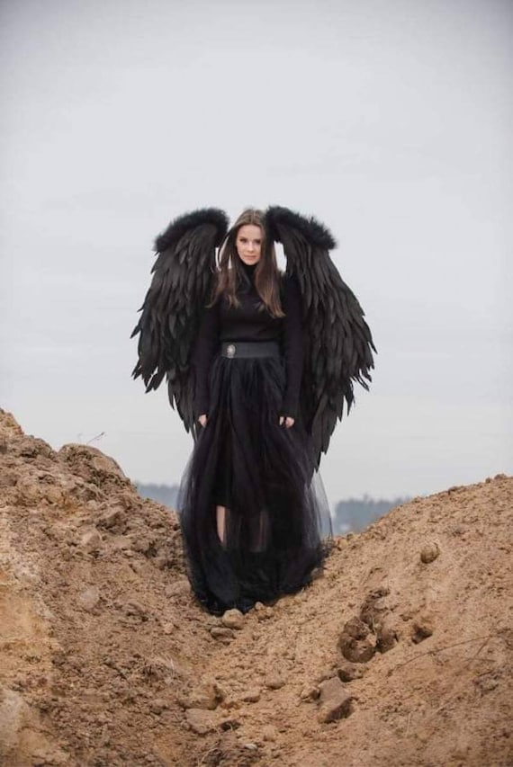 Black Angel Wings Costume Adult | Handmade Wings Maleficent
