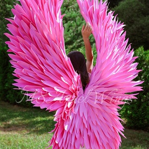 Extra Large Pink Angel Wings Costume Photo Shoot Prop For Women extra-large-pink-angel-wings-costume-photo-shoot-prop-for-women