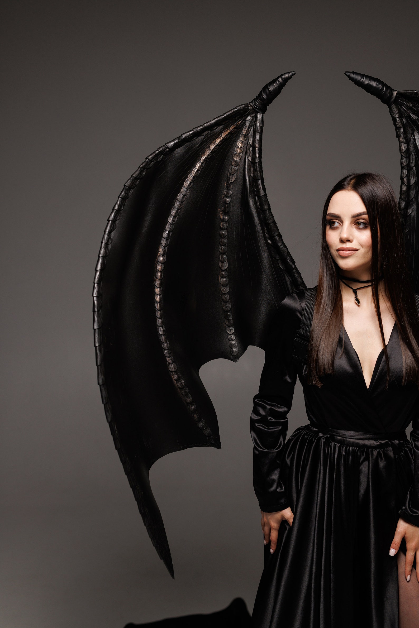 Large Bat Wings | Black Dragon Wings | Bat Wings Cosplay for Halloween ...