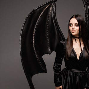 Large Bat Wings | Black Dragon Wings | Bat Wings Cosplay for Halloween ...