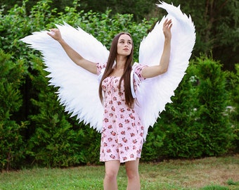 Treatürself angel wings long dress White トリートユアセルフ angel wings long dres White treat urself