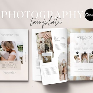 Wedding Photography Pricing Guide Template: Canva Welcome Guide (Digital Download)