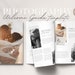 Hochzeitsfotografie Pricing Guide Template | Willkommens-Anleitung mit Text | Kundenführer für Fotografen | Magazin Vorlage | Canva Template