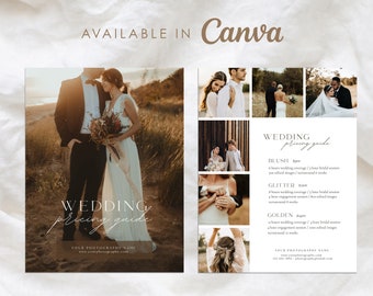 Wedding Photography Pricing Guide: Canva Template (Digital Download)