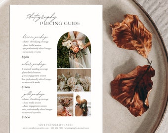 Wedding Photography Pricing Guide: Canva Template (Digital Download)