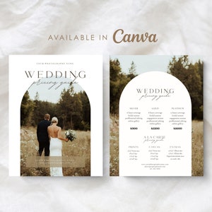 Wedding Photography Pricing Guide: Canva Template (Digital Download)