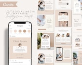 80 Social Media Manager Instagram Post Templates | Canva Templates