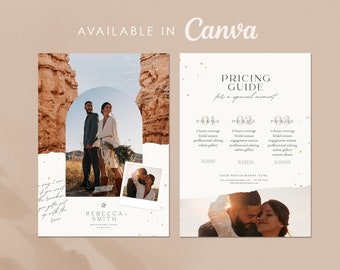 Wedding Photography Pricing Guide: Canva Template (Digital Download)