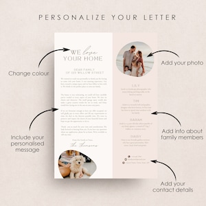 Home Offer Letter Template Canva Buyer Offer Letter Family Home Letter We Love Your Home Letter Canva Template image 3