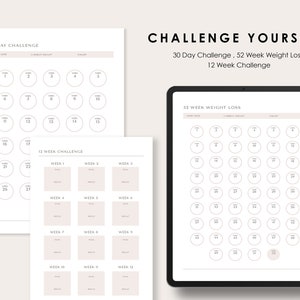 Weight Loss Planner: Fitness, Meal & Body Measurement Tracker (Printable PDF) image 7