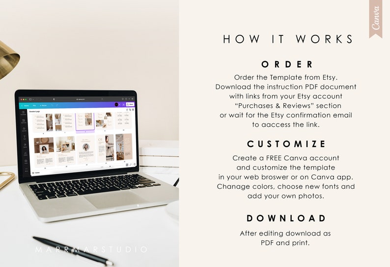 Editable Ebook Template Printable Workbook Template Course - Etsy