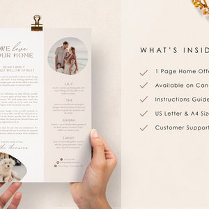 Home Offer Letter Template Canva Buyer Offer Letter Family Home Letter We Love Your Home Letter Canva Template image 5