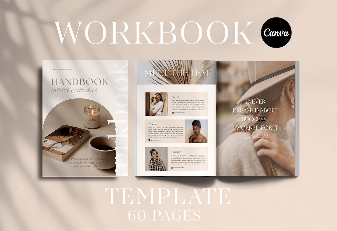 Editable Ebook Template | Printable Workbook Template | Course Workbook ...