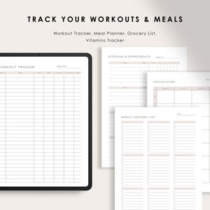 Weight Loss Planner: Fitness, Meal & Body Measurement Tracker (Printable PDF) image 5