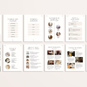 Travel Itinerary Template | Travel Planner | Printable Paris Travel ...