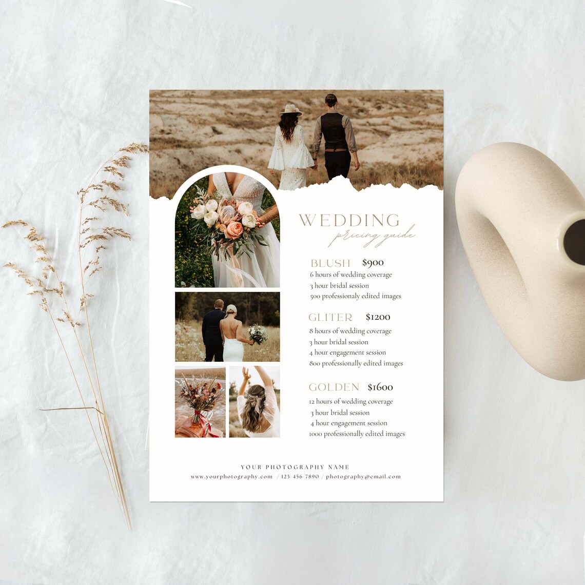 Wedding Photography Pricing Template Wedding Pricing Guide Etsy