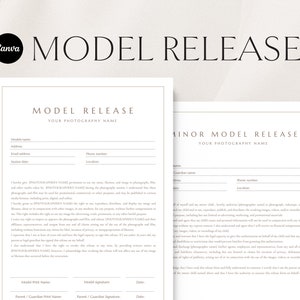 Editable Model Release Form Template: Photography Contract (Canva Template) image 5