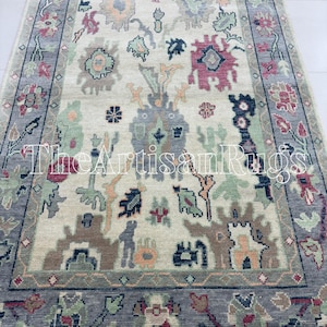 Elevate your space with a piece of living room history, Oushak Hand knotted Area Rug for Living Room, Bedroom, Office, Kids Room(Quick ship)
