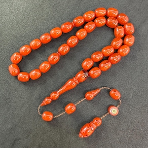 Handcrafted Bakelite 33-Bead Tasbih: Worry Beads