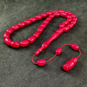 Old Catalin 33-Bead Tasbih: Worry Beads