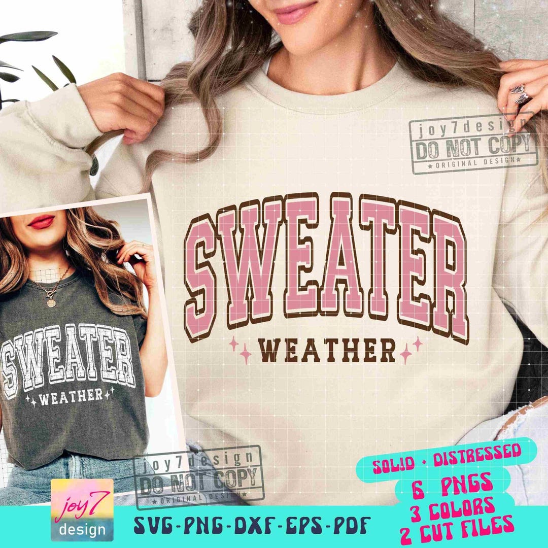 Sweater Weather SVG PNG Christmas Svg Winter Svg College Svg Christmas ...