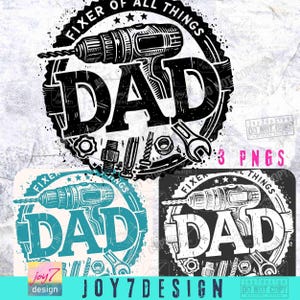 Dad Handyman Dad Fixer of All Things Funny Dad PNG DIY Dad shirt Png Dad designs Fathers Day Trendy Dad Birthday gift Png Daddy PngORIGINAL image 2