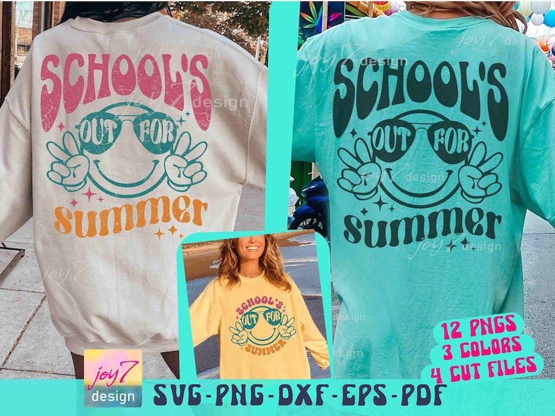 La scuola è finita per l'estate SVG PNG Insegnante Estate Svg Ultimo giorno di scuola Svg Ciao vacanze estive Svg Insegnante Vacanze estive Sublimazione estiva immagine 1