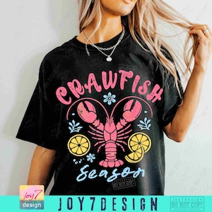 Langusten Saison PNG Retro Flusskrebs Png Lustige Sommer Langusten Vintage Shirt Design Flusskrebs Coquette Fischer Ästhetik Dtf Png ORIGINAL Bild 3