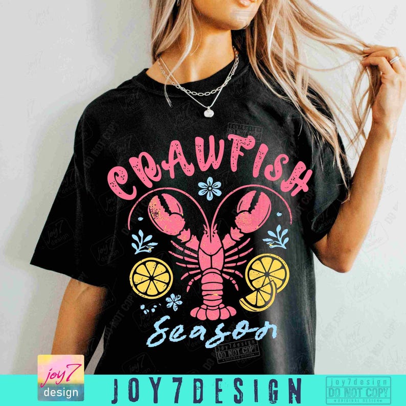 Langusten Saison PNG Retro Flusskrebs Png Lustige Sommer Langusten Vintage Shirt Design Flusskrebs Coquette Fischer Ästhetik Dtf Png ORIGINAL Bild 3