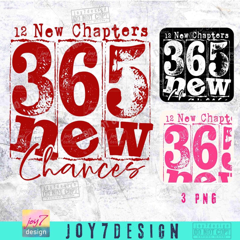Happy New Years 12 New Chapters 365 New Chances PNG Simple New Years Png New Year Sublimation Png Trendy Retro New Years Eve Shirt ORIGINAL image 2