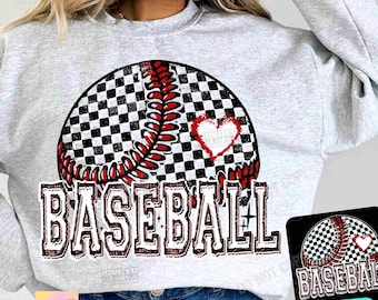 Baseball PNG Retro Checkered Baseball Png Retro Baseball Game Day shirt design Trendy Baseball Team Png Cute Baseball Mom Vintage ORIGINAL