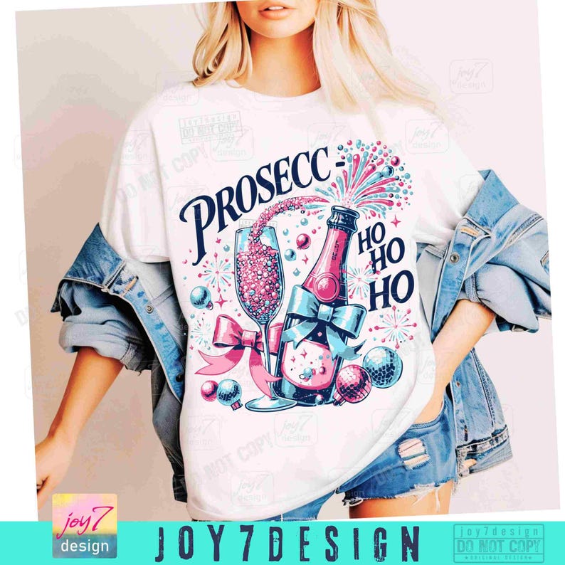Prosecco Ho Ho Ho PNG Funny Christmas Drinking Png Prosecco Png New Year'sEve Png Funny Adult Christmas Png Trendy Womens Xmas Png ORIGINAL image 5