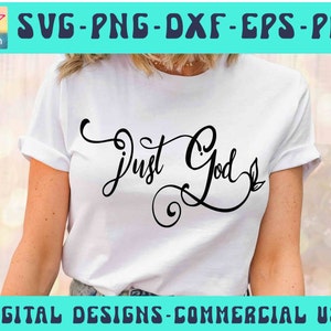 Dios SVG PNG, Sólo Dios Svg, Svg decorativo, Svg cristiano, Svg religioso, Svg de Pascua, Svg de Jesús, Svg de fe, Svg de guión, Silueta de Cricut