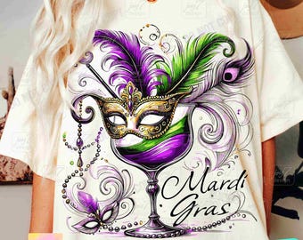Mardi Gras Cocktail PNG Retro Mardi Gras Mask Png Carnival shirt design Png Trendy Mardi Gras Party Coquette Mardi Gras Festival PngORIGINAL