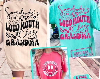Jubeln Oma SVG PNG Jemandes lauter Mund jubeln Oma Png jubeln Mama Shirt SVG Oma Leben geschnitten Datei Oma Shirt SVG Png Sublimation