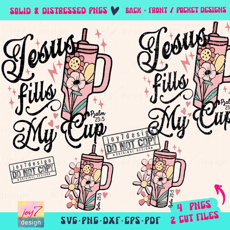 Jesus Fills My Cup SVG PNG Jesus Tumbler Png Retro Daisies Jesus Shirt ...