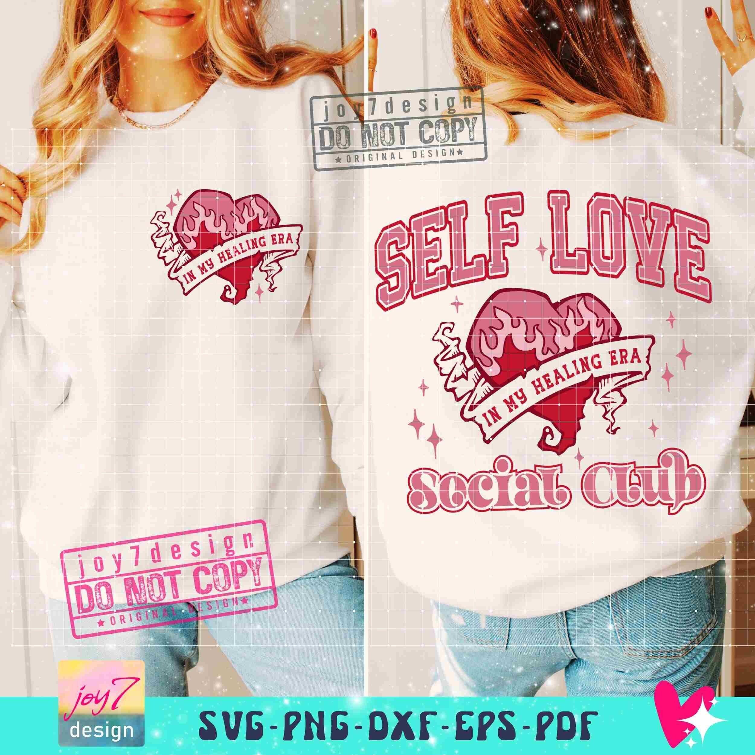 Self Love Social Club SVG PNG Retro Valentine Self Love Club Svg Funny ...
