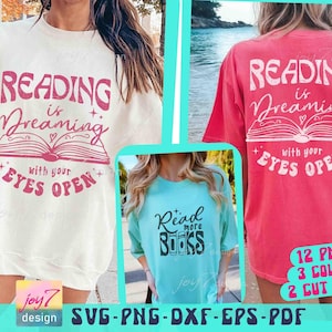 Leitura SVG PNG Leia mais livros Svg Citação de livro Svg Leitura Svg Professor Positivo Svg Amante de livros Svg Png Leia Leitores Svg Leitura Sublimação