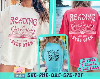 Reading SVG PNG Read more books Svg Book Quote Svg Reading Svg Teacher Positive Svg Book Lover Svg Png Read Readers Svg Reading Sublimation