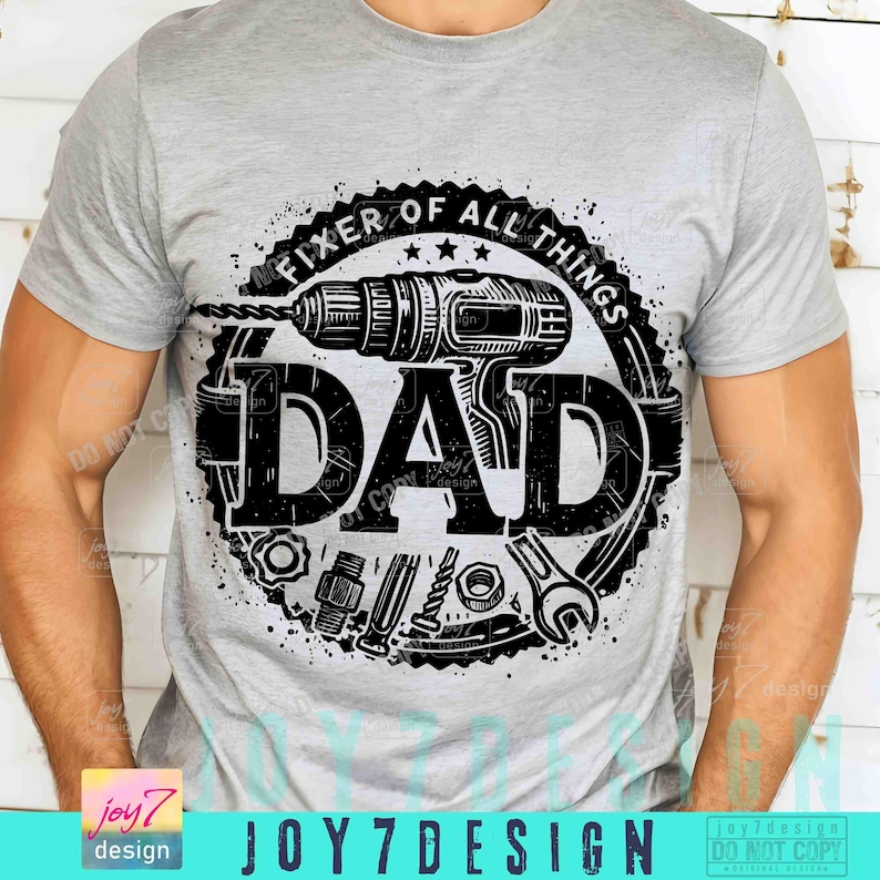Dad Handyman Dad Fixer of All Things Funny Dad PNG DIY Dad shirt Png Dad designs Fathers Day Trendy Dad Birthday gift Png Daddy PngORIGINAL image 6