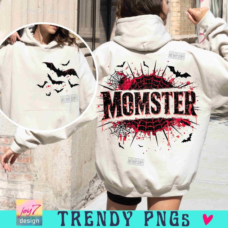Momster PNG Divertente Halloween Mamma Png Divertente Halloween Mamma Png Mamma Spettrale Divertente Mamma Maglietta di Halloween Png Spaventoso Halloween Vibrazioni spettrali ORIGINALE immagine 4