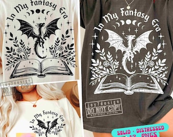 In My Fantasy Era SVG PNG Fantasy book Png Book quote Svg Bookish Png Book lover gift Svg Aesthetic Book Reading Sublimation Cricut ORIGINAL