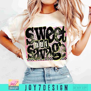 Sweet But Savage Snarky PNG Sassy Sarcasm Funny Womens Png Retro Checker Trendy Sarcastic quote Cheetah Print Sarcasm Funny Mom Png ORIGINAL image 4