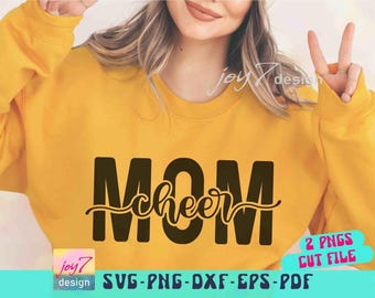 Cheer Mom SVG PNG: Mom Life Cut Files (Digital Download)