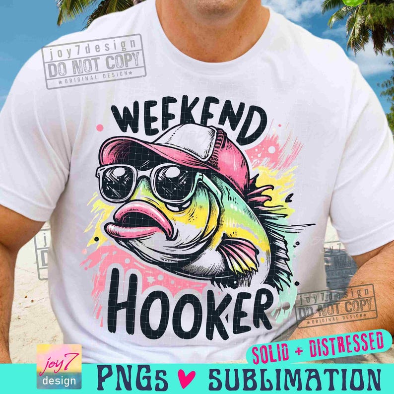 Lustiges Angeln PNG: Wochenend-Nutte, Erwachsenen-Humor-Design (Sublimation) Bild 1