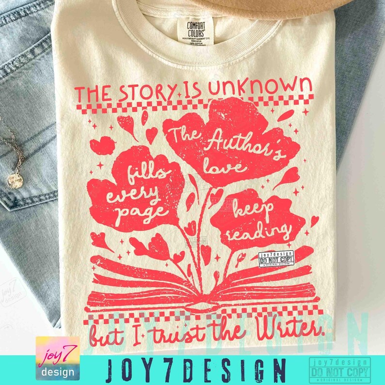 The Story Is Unknown But I Trust The Writer PNG Retro Christian Faith Religious Png Fopral Bible verse Png Jesus Prayer Checker Png ORIGINAL image 3