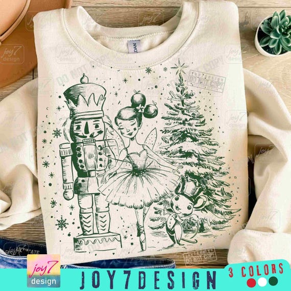 Nutcracker Ballet Christmas PNG Retro Nutcracker Fairy Christmas Ballet Christmas Png Christmas Coquette Girly Png Winter Coquette ORIGINAL