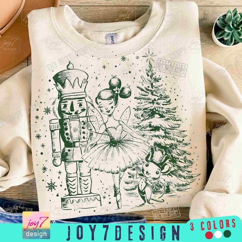 Nutcracker Ballet Christmas PNG Retro Nutcracker Fairy Christmas Ballet Christmas Png Christmas Coquette Girly Png Winter Coquette ORIGINAL image 1