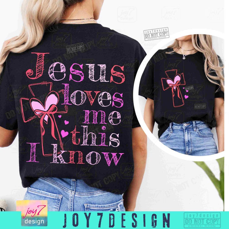Jesus Loves Me This I Know PNG Retro Jesus Coquette Christian Valentines Png Christian VDay Bible verse Love Jesus shirt Png Faith ORIGINAL image 5